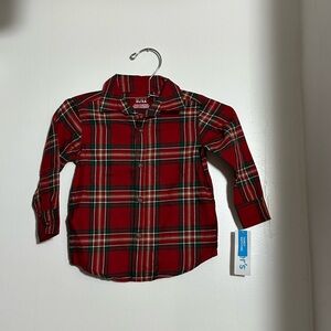 Carters Kids Red Plaid Shirt